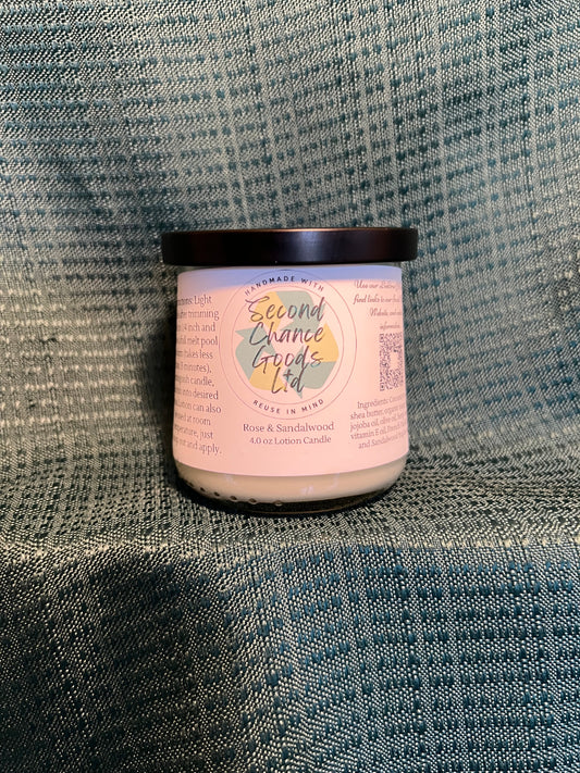 Rose & Sandalwood Lotion Candle