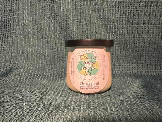 Cool Citrus Basil Lotion Candle